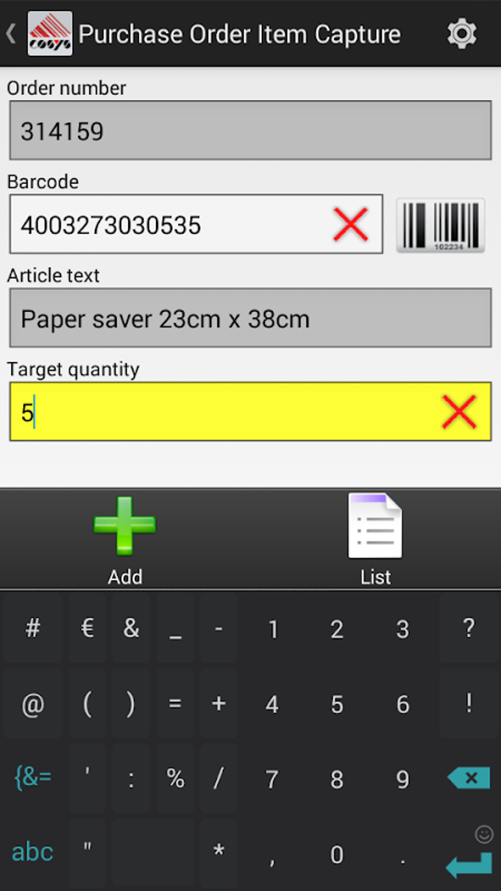 Goods Receipt COSYS APK For Android Download
