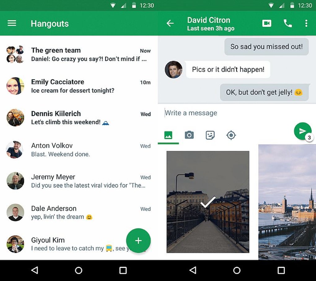 Hangouts chat