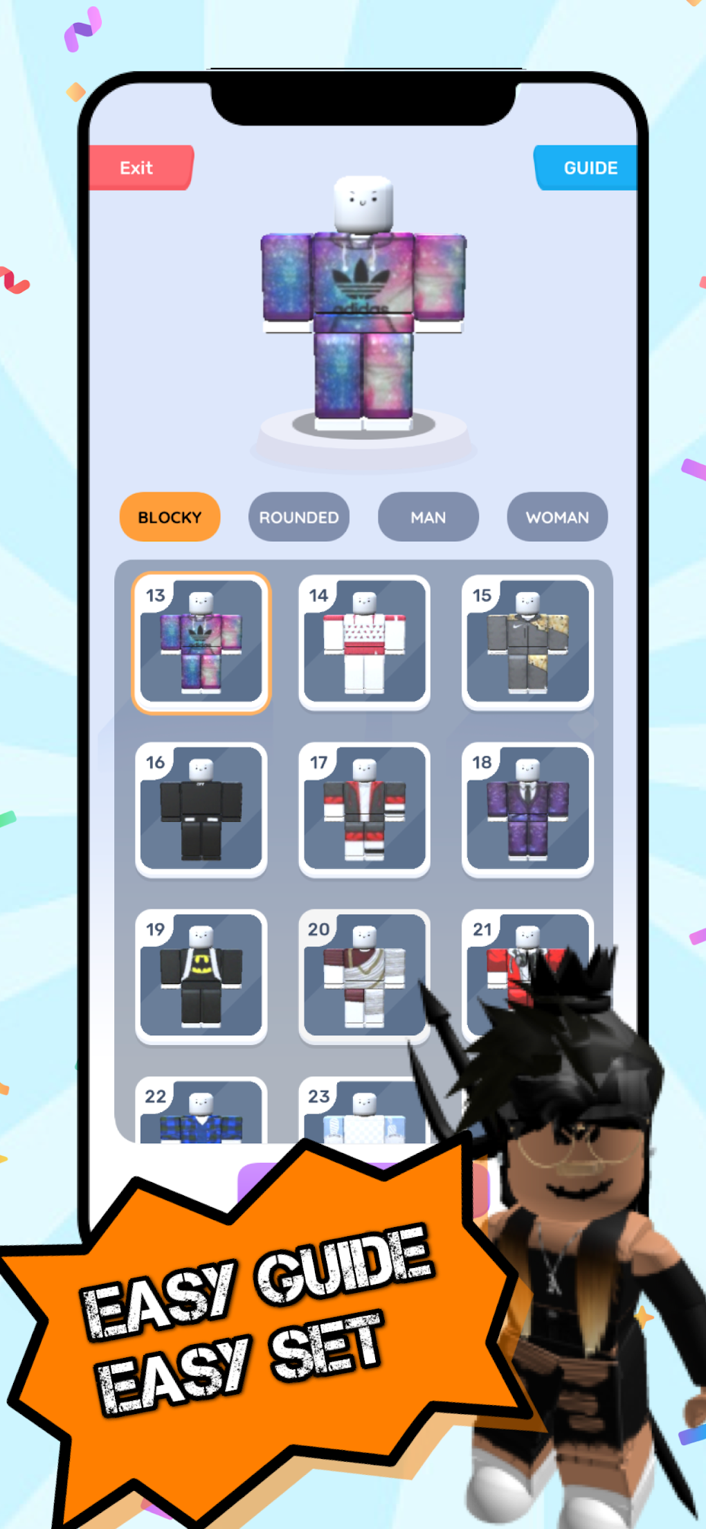 Skins Roblox : Clothing для Android — Скачать