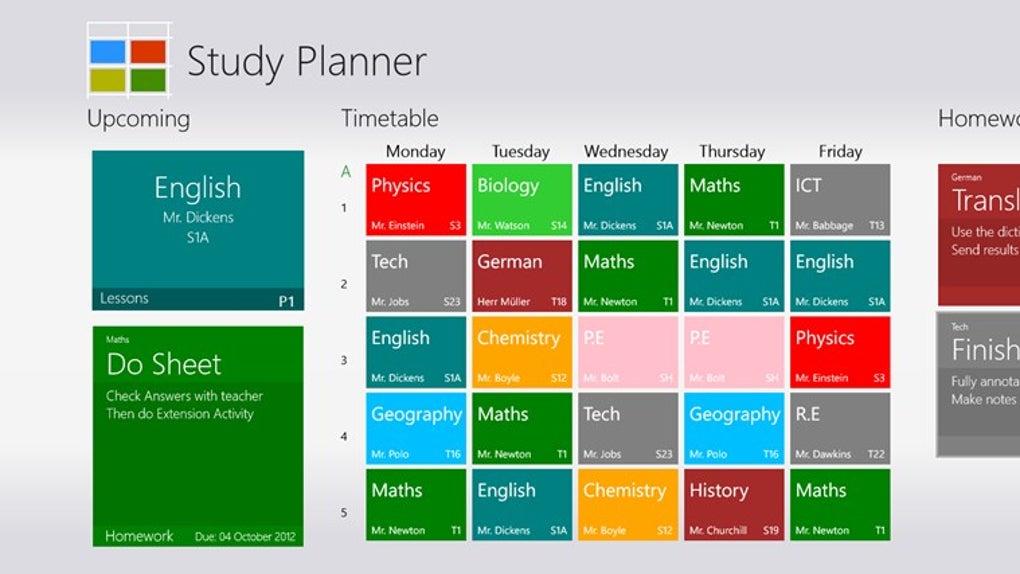 Study Planner For Windows 10 Windows 