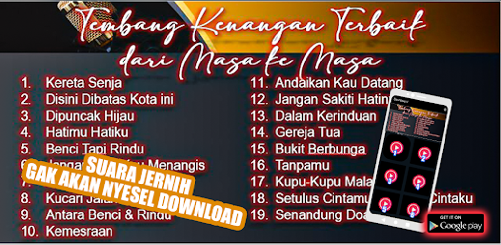 Tembang Kenangan Offline Mp3 for Android Download Tembang Kenangan Offline Mp3 for Android Download