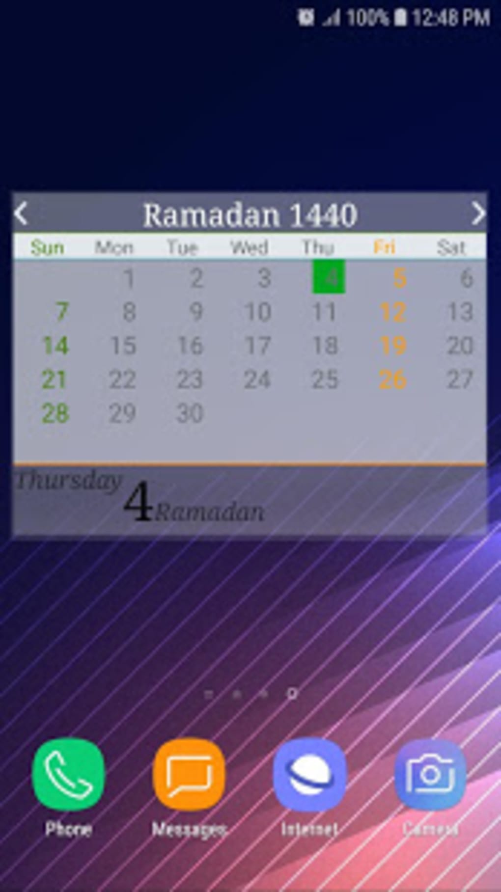 Hijri Islamic and Gregorian Calendar 2019 APK لنظام Android تنزيل