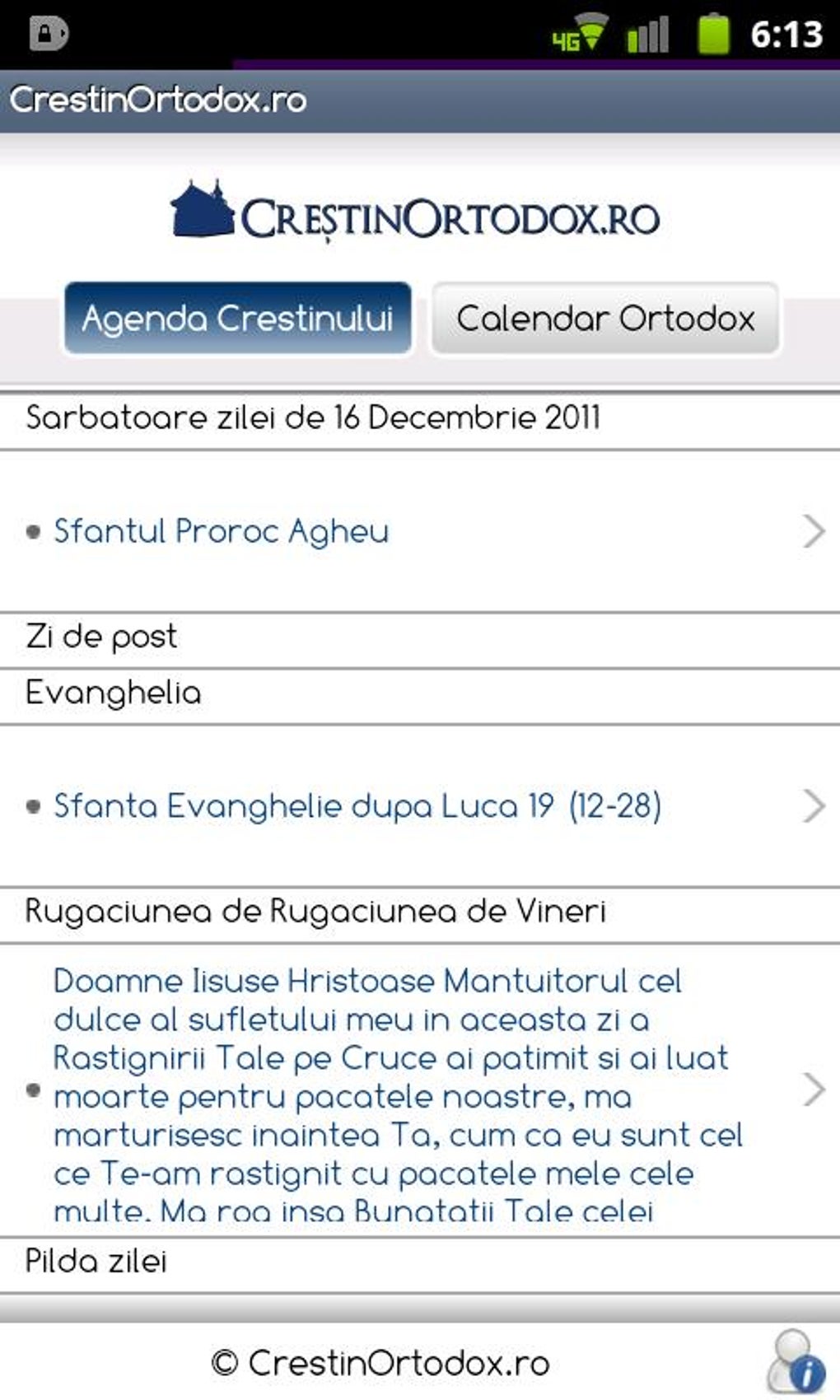 Calendar Ortodox APK para Android Download