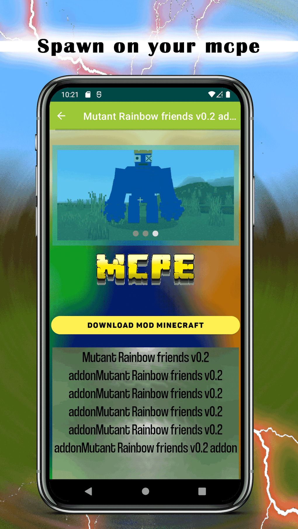 Rainbow Friends Addon for MCPE для Android — Скачать