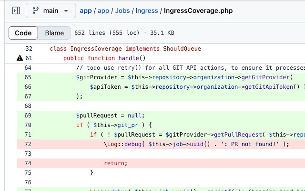 GitHub Code Coverage by OtterWise สำหรับ Google Chrome - ส่วนขยาย ดาวน์โหลด