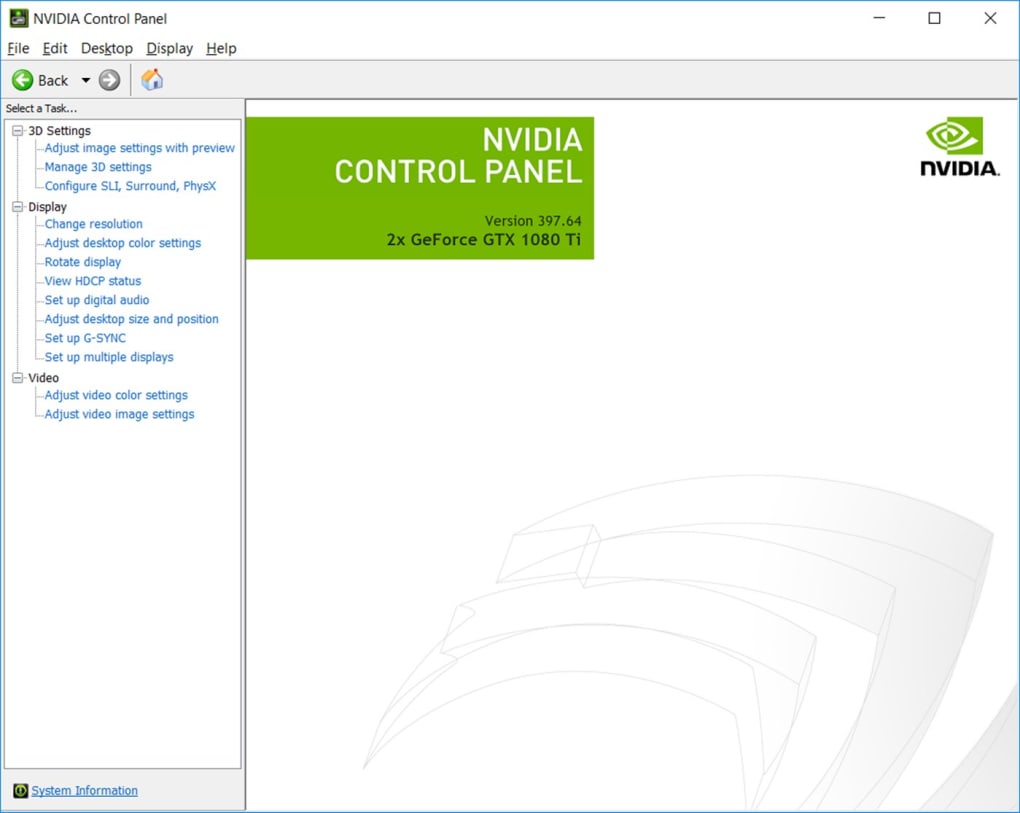 geforce control panel download