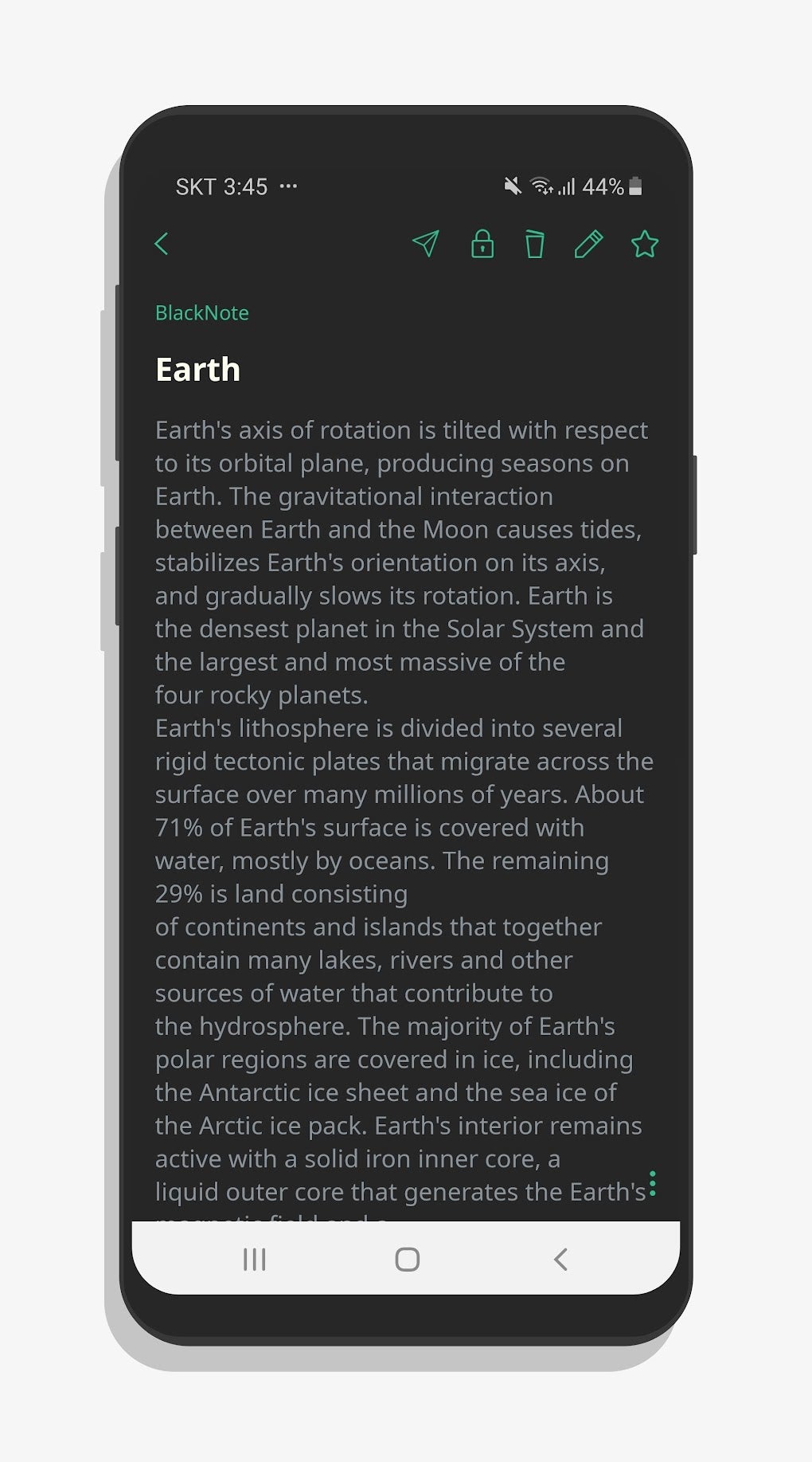 BlackNote Notepad Notes für Android Download