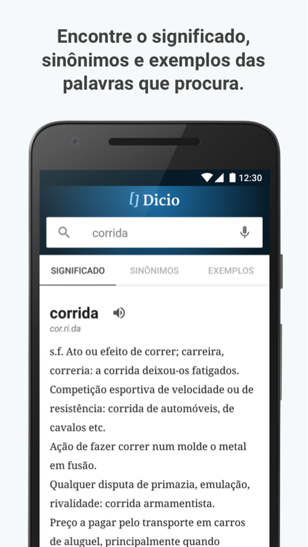 Correr - Dicio, Dicionário Online de Português