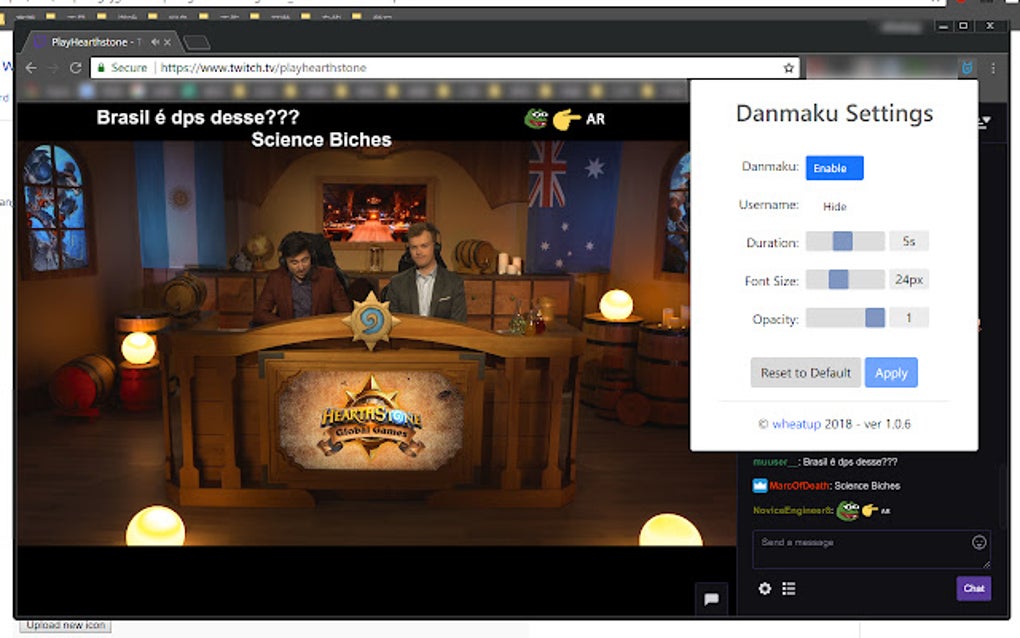 Twitch chat danmaku para google chrome extensi n descargar