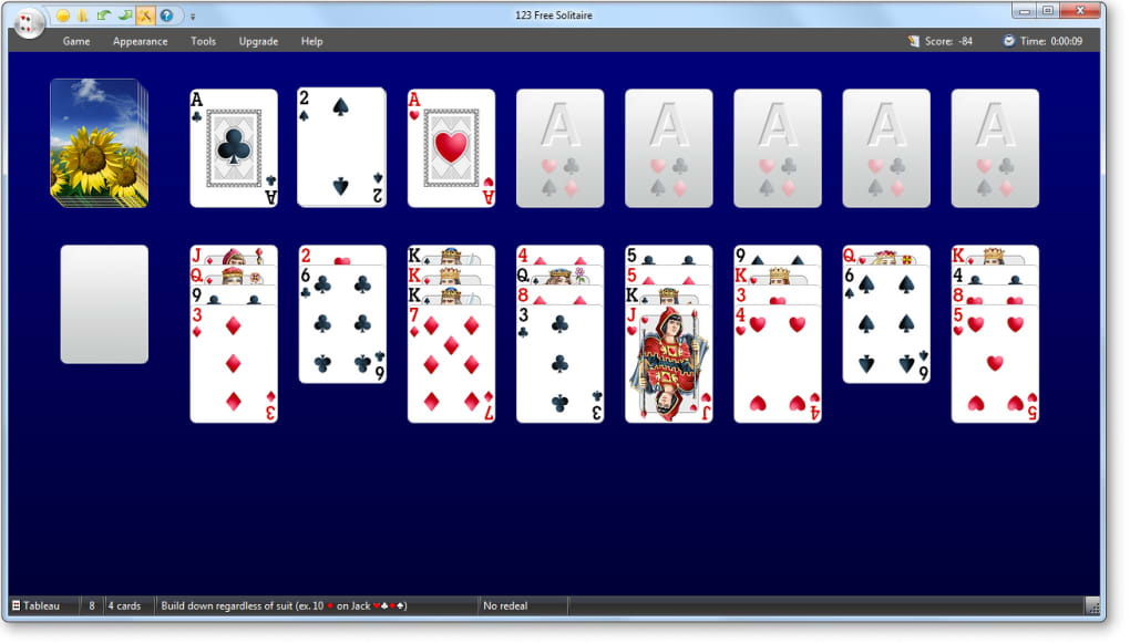 Play Solitaire online free. 1-12 players, No ads