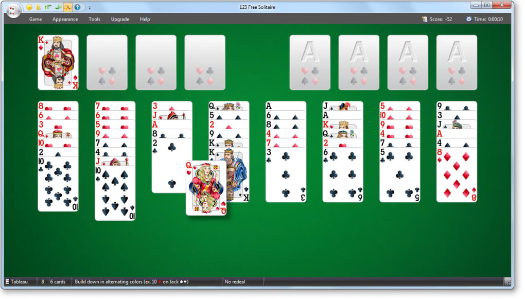 play free solitaire card games