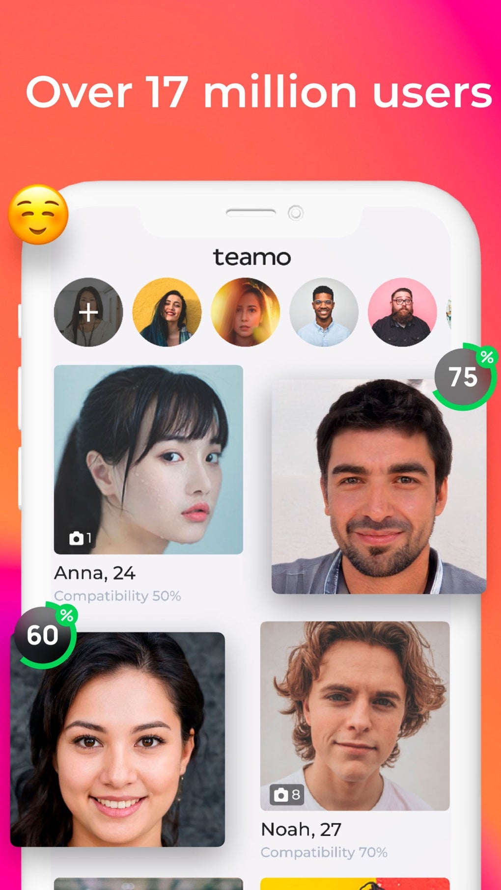 Teamo chat and dating app для iPhone — Скачать