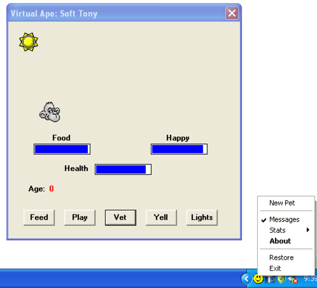 My Virtual Pet, Software