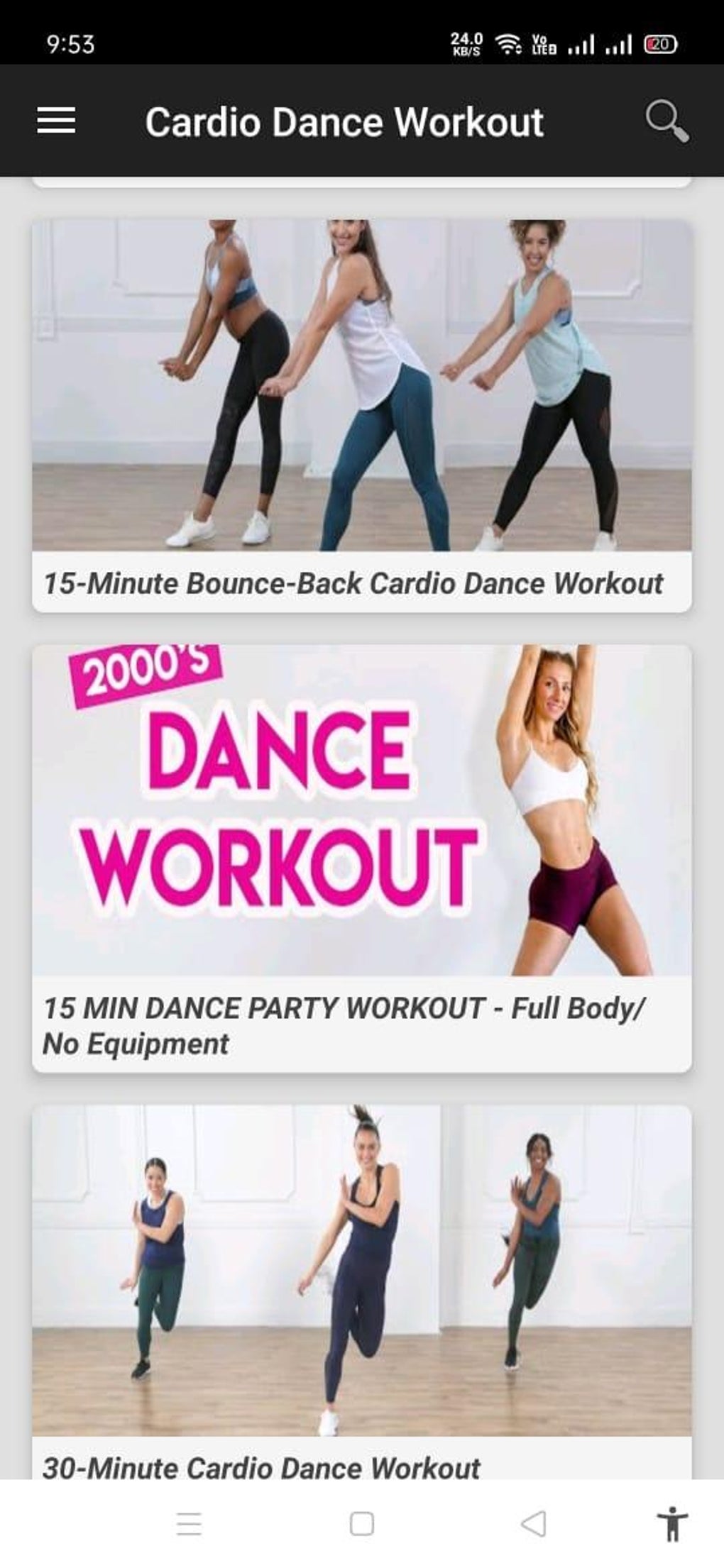 Dance Workout Videos : Reduce Belly Fat For Women para Android - Descargar