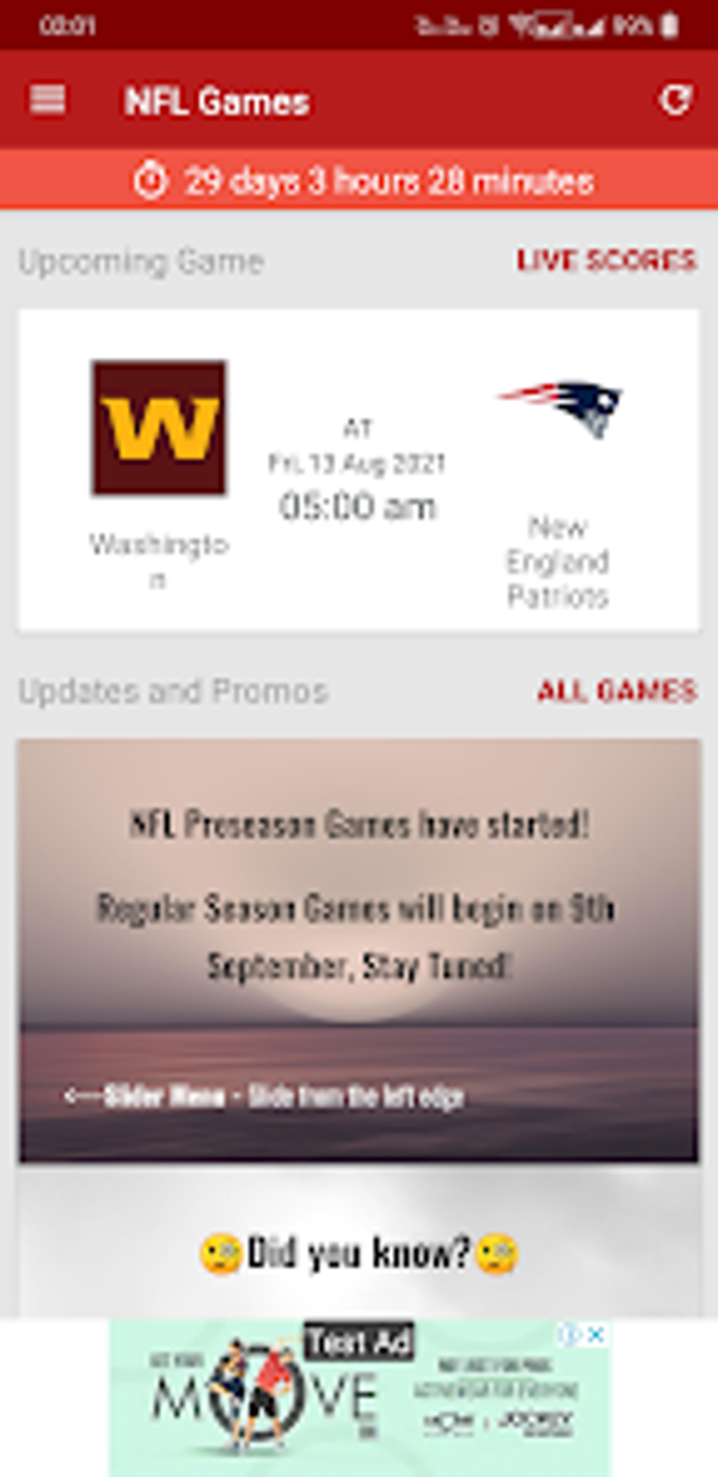 2023 NFL Schedule Live Scores For Android 