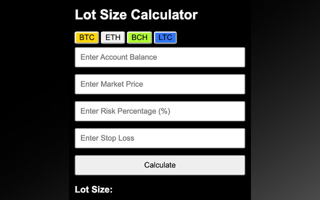 Crypto lot size calculator for google chrome extension download