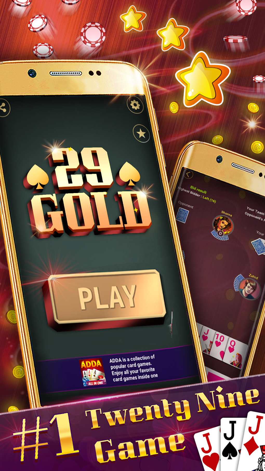 29 Gold card game offline play для Android — Скачать