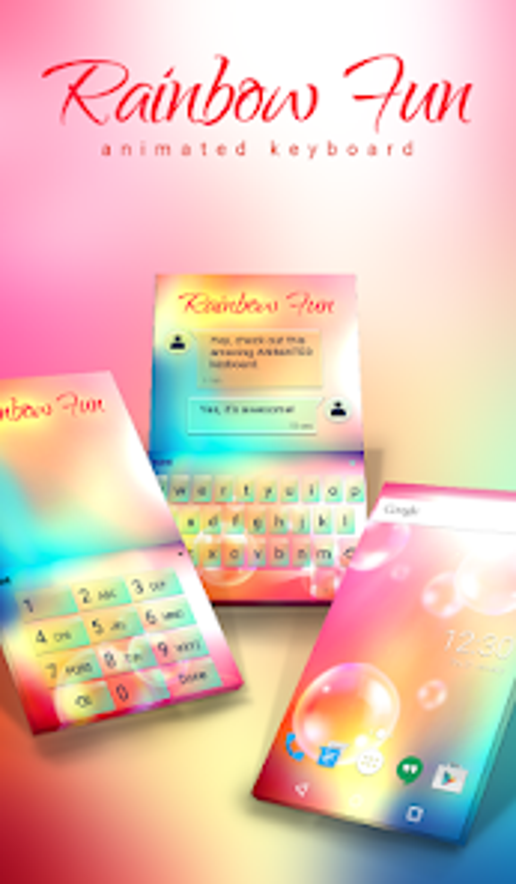 Android 용 Rainbow Fun Animated Keyboard - 다운로드