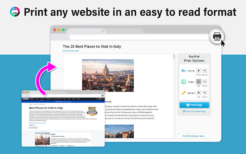 Easy print for google chrome extension download