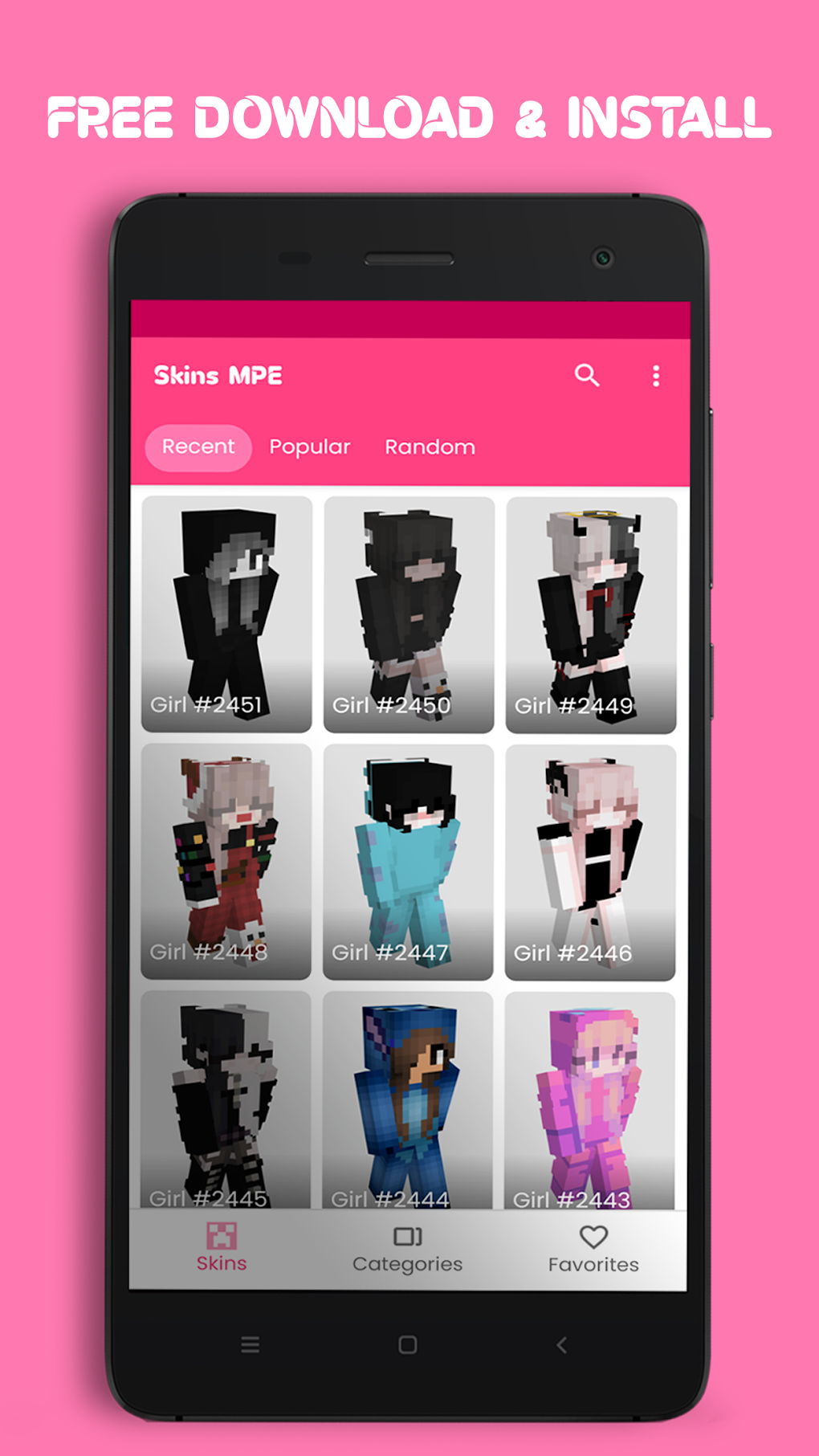 Girls - Skins for Minecraft PE для Android — Скачать