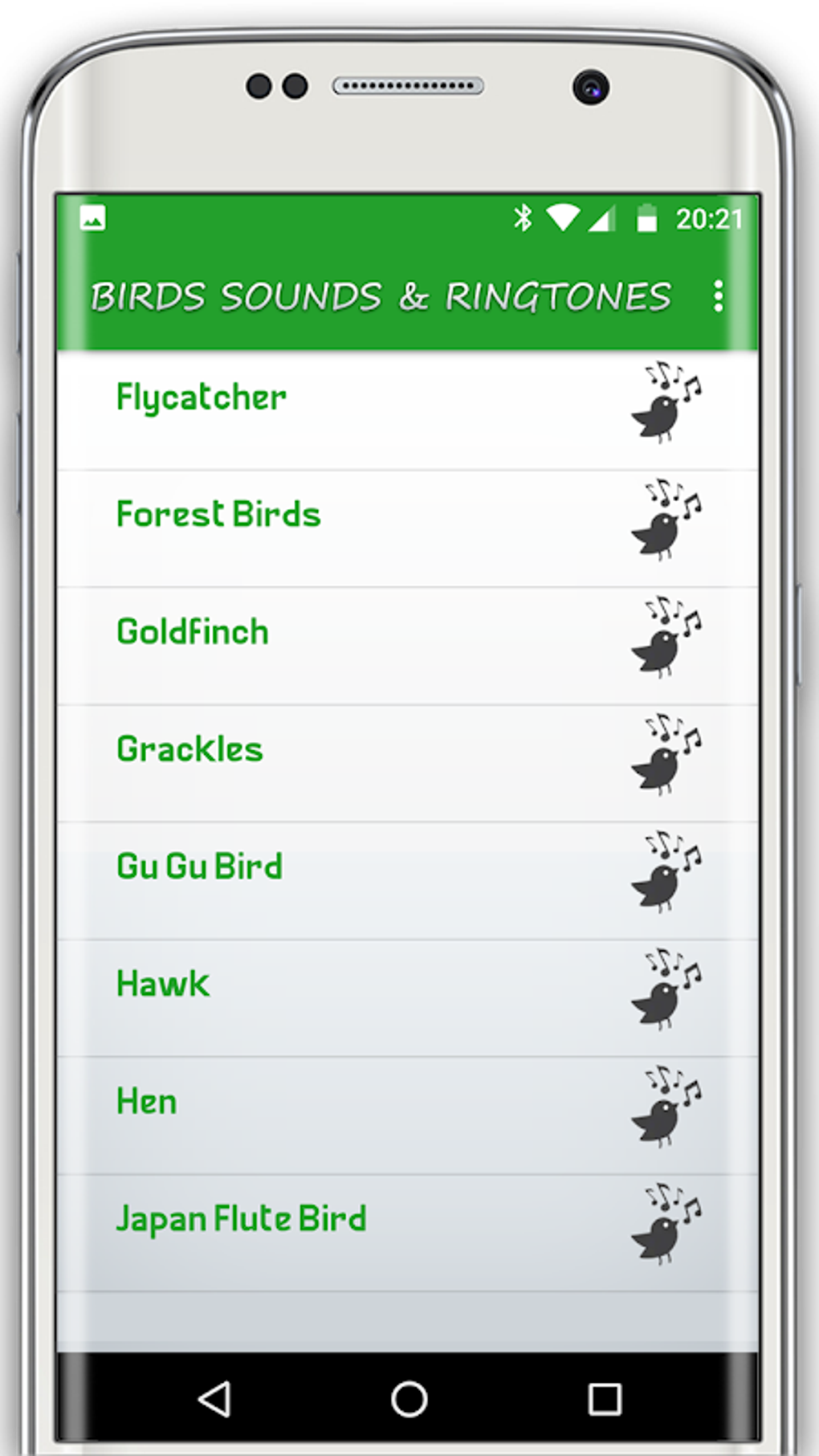 Birds Sounds And Ringtones для Android — Скачать