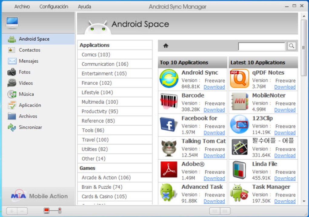 android sync manager