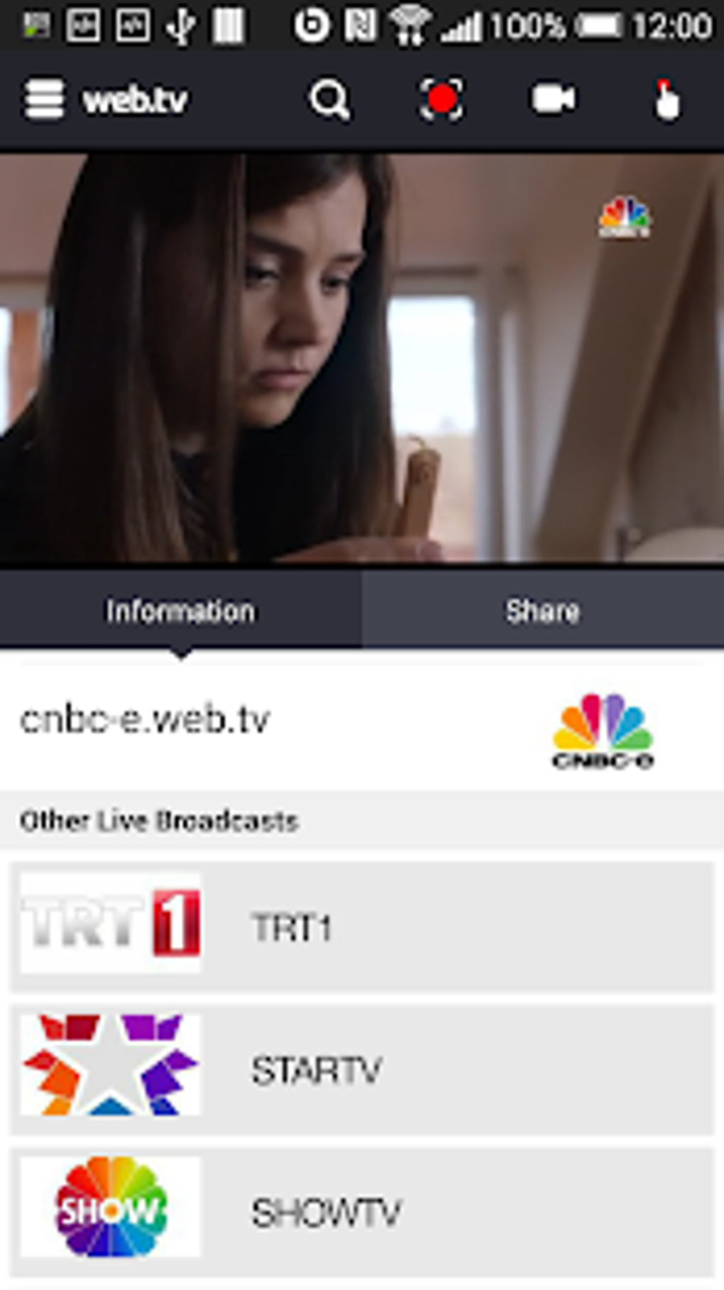 web tv app