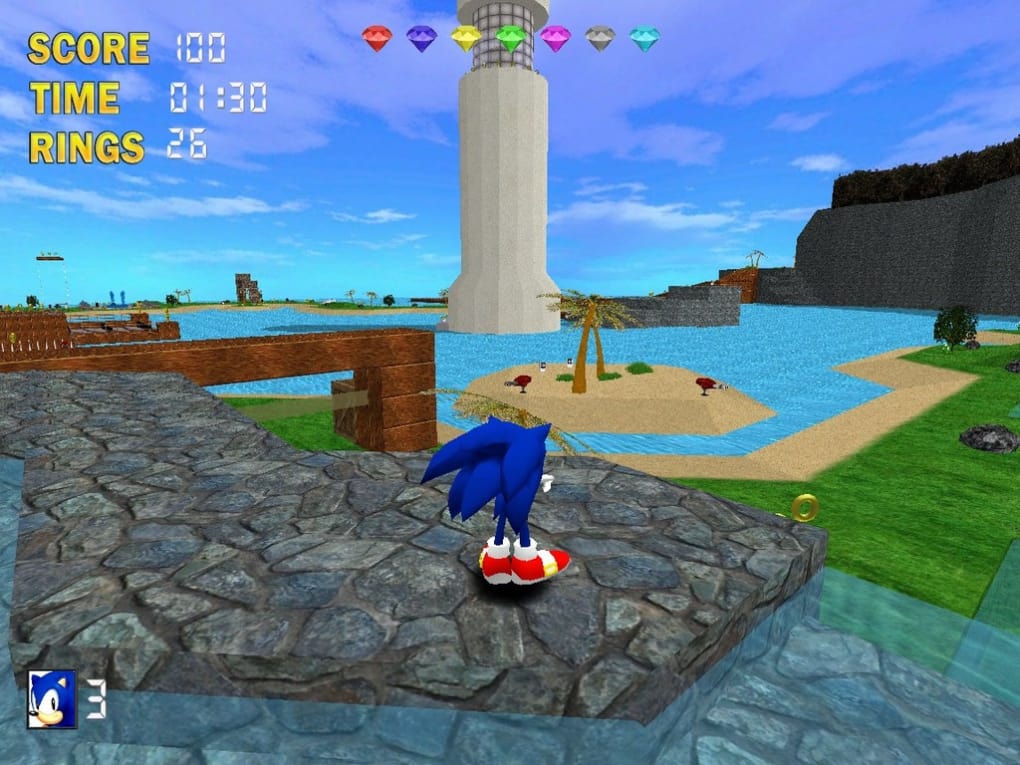 Sonic The Hedgehog 3d Download - 3d sonic 32 bits roblox