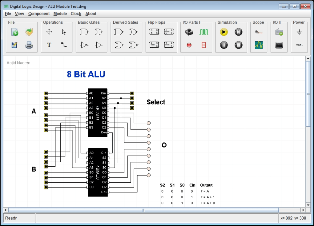 electrical circuit design software with boolean operators