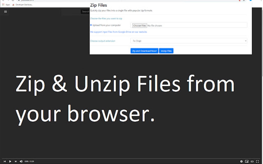 Zip & Unzip Files لنظام Google Chrome - الامتداد تنزيل