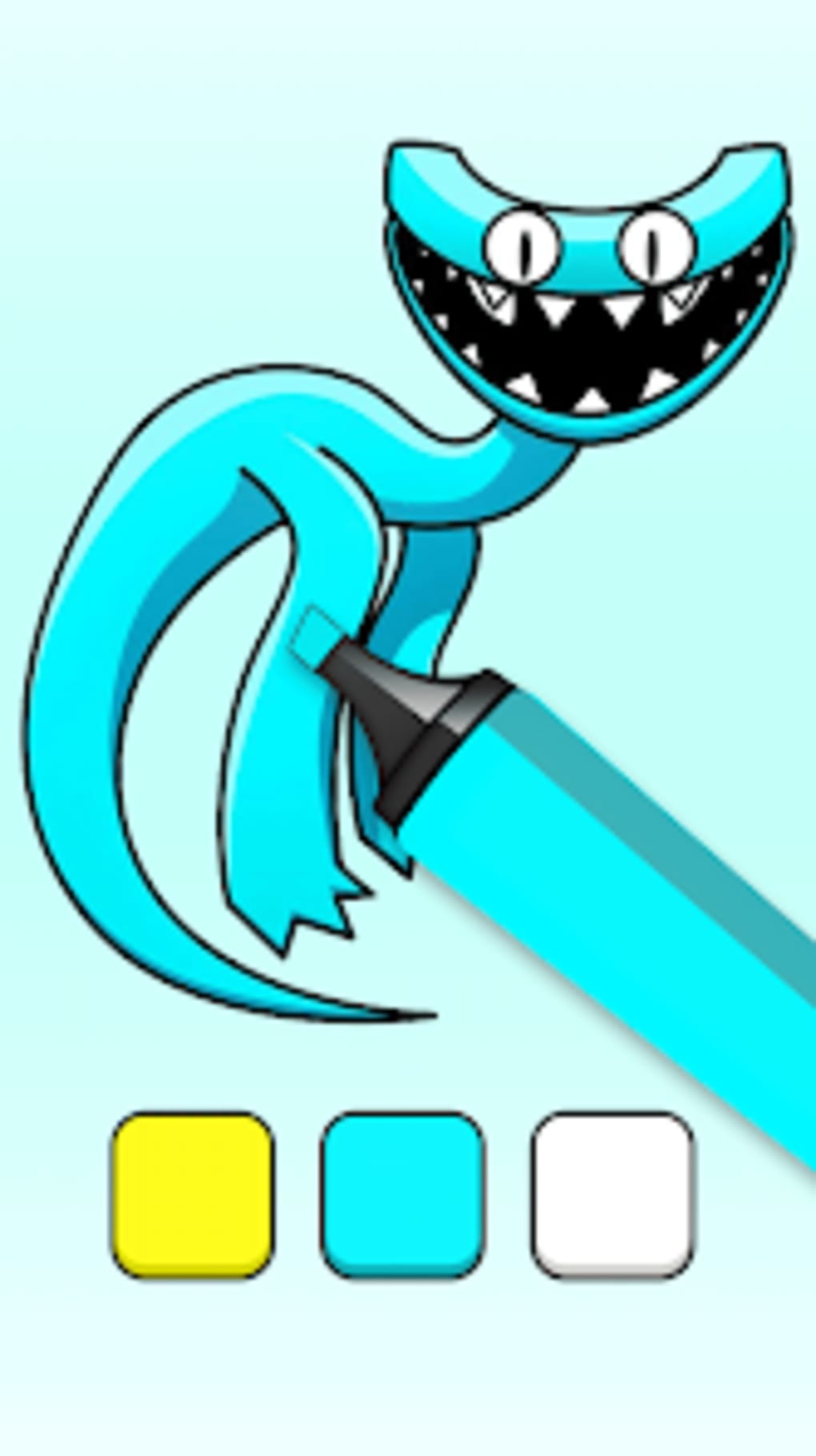 Rainbow Friends Yellow Cyan 2 for Android - Download