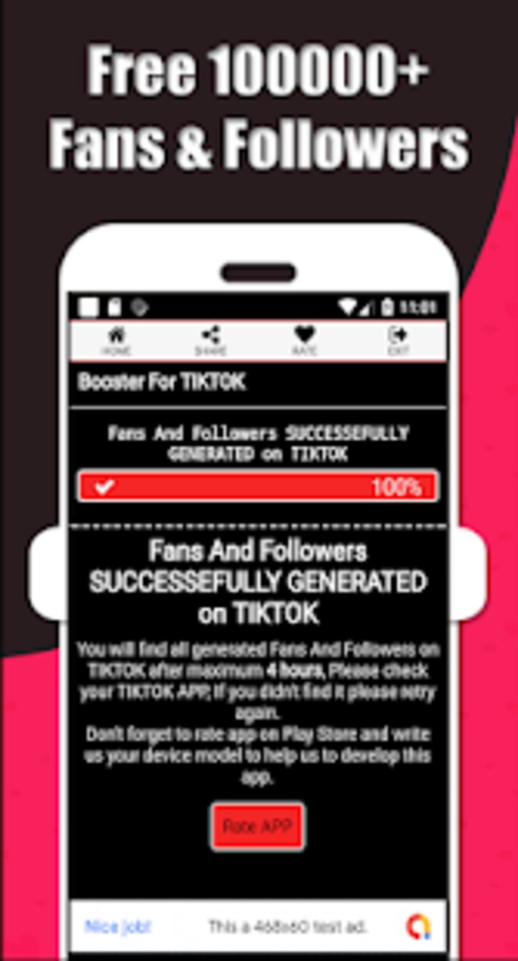 TikBoosting : Real TikTok Likes Fans Followers APK for ... - 1020 x 1893 jpeg 122kB