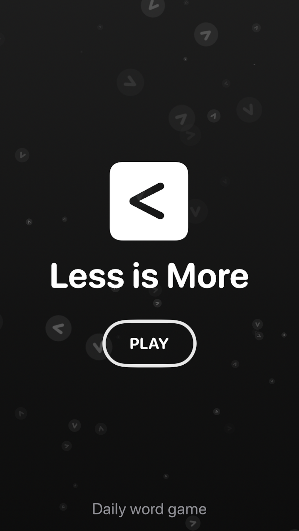 Less is More: Daily Word Game для iPhone — Скачать