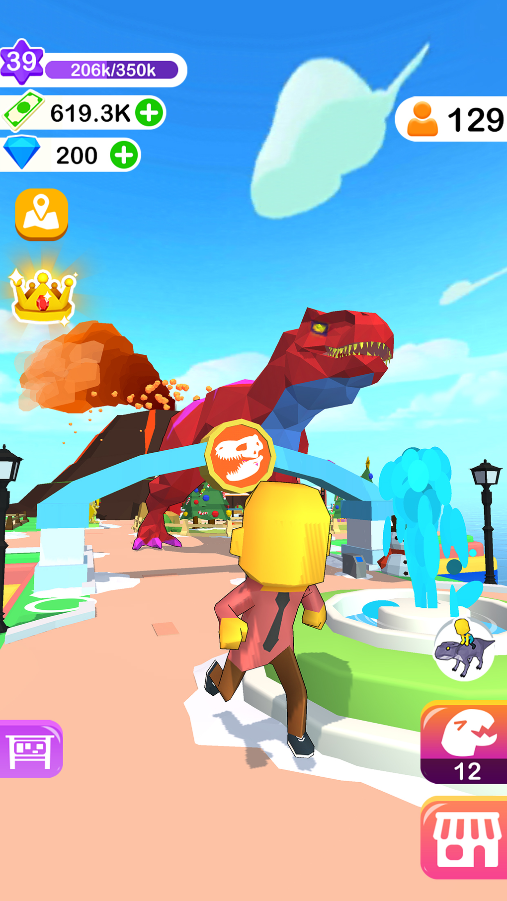 Dino Tycoon - 3D Building Game для iPhone — Скачать