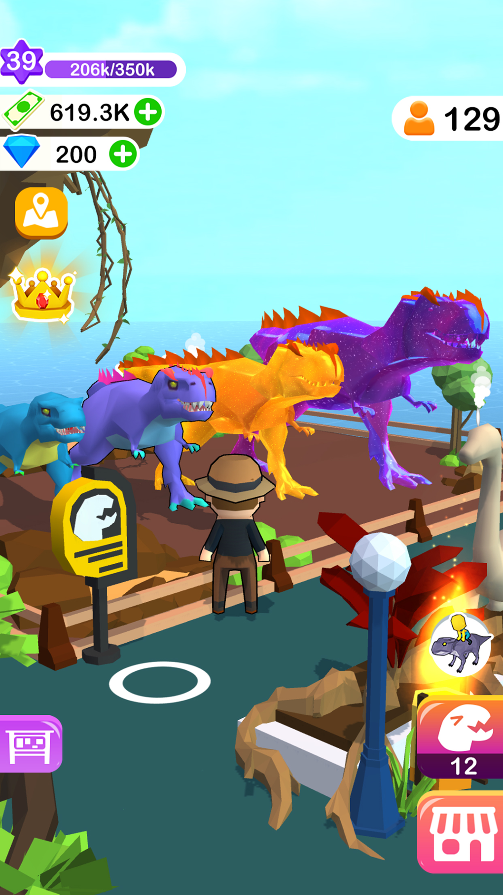 Dino Tycoon - 3D Building Game для iPhone — Скачать