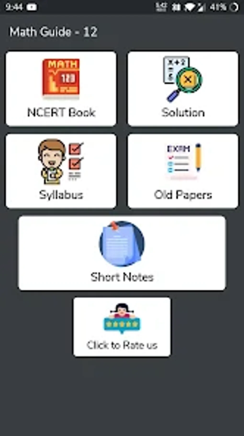 Class 12 Maths Solution Notes For Android Download