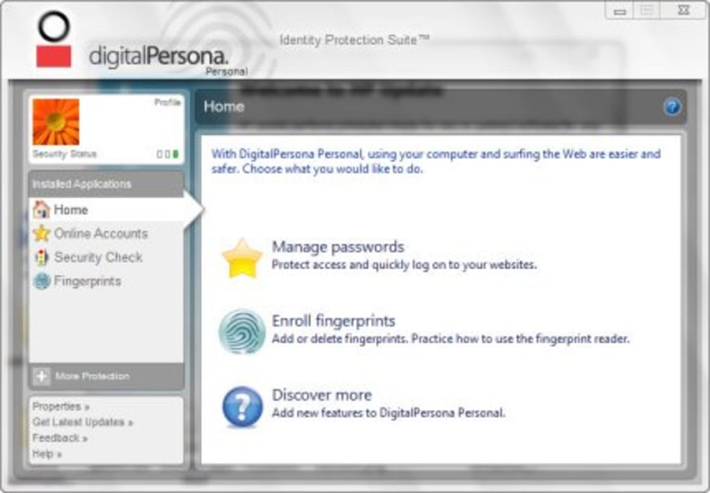 digitalpersona fingerprint readers