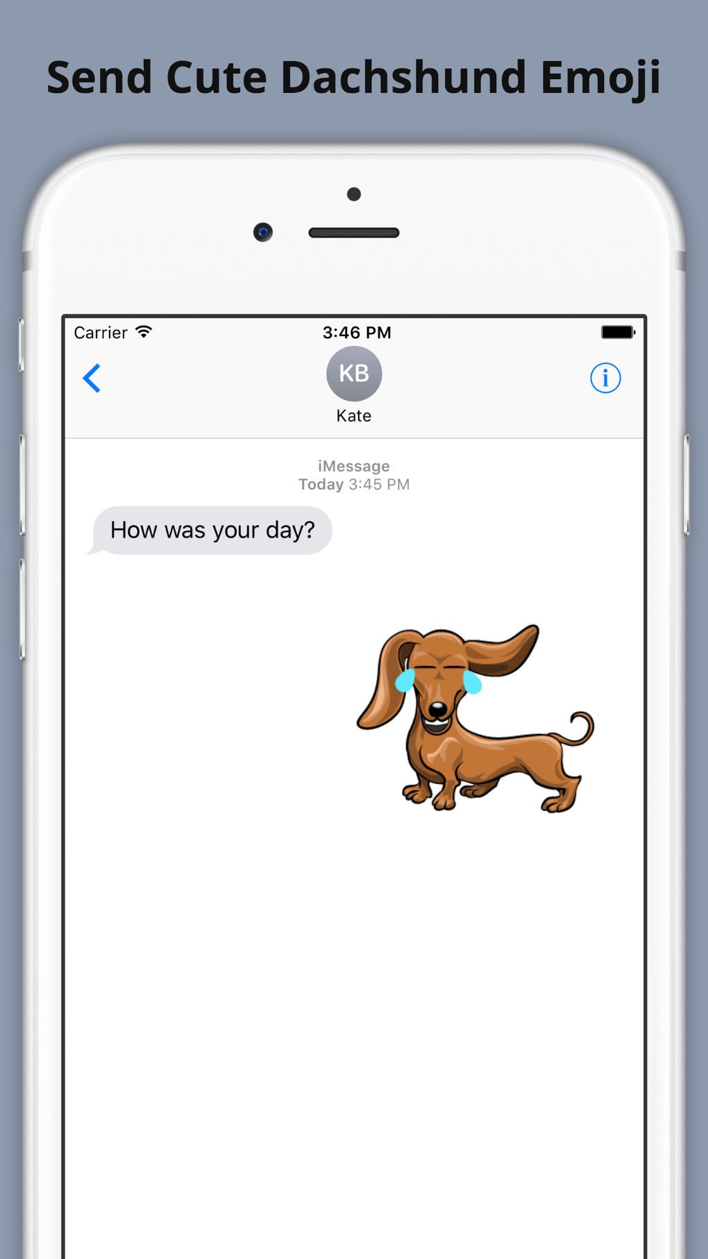 iPhone için Weinermoji - Dachshund Emoji Stickers - İndir