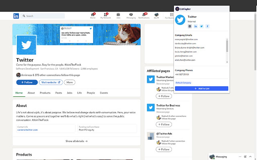 CUFinder: Find B2B Contact Information For Google Chrome - Extension ...