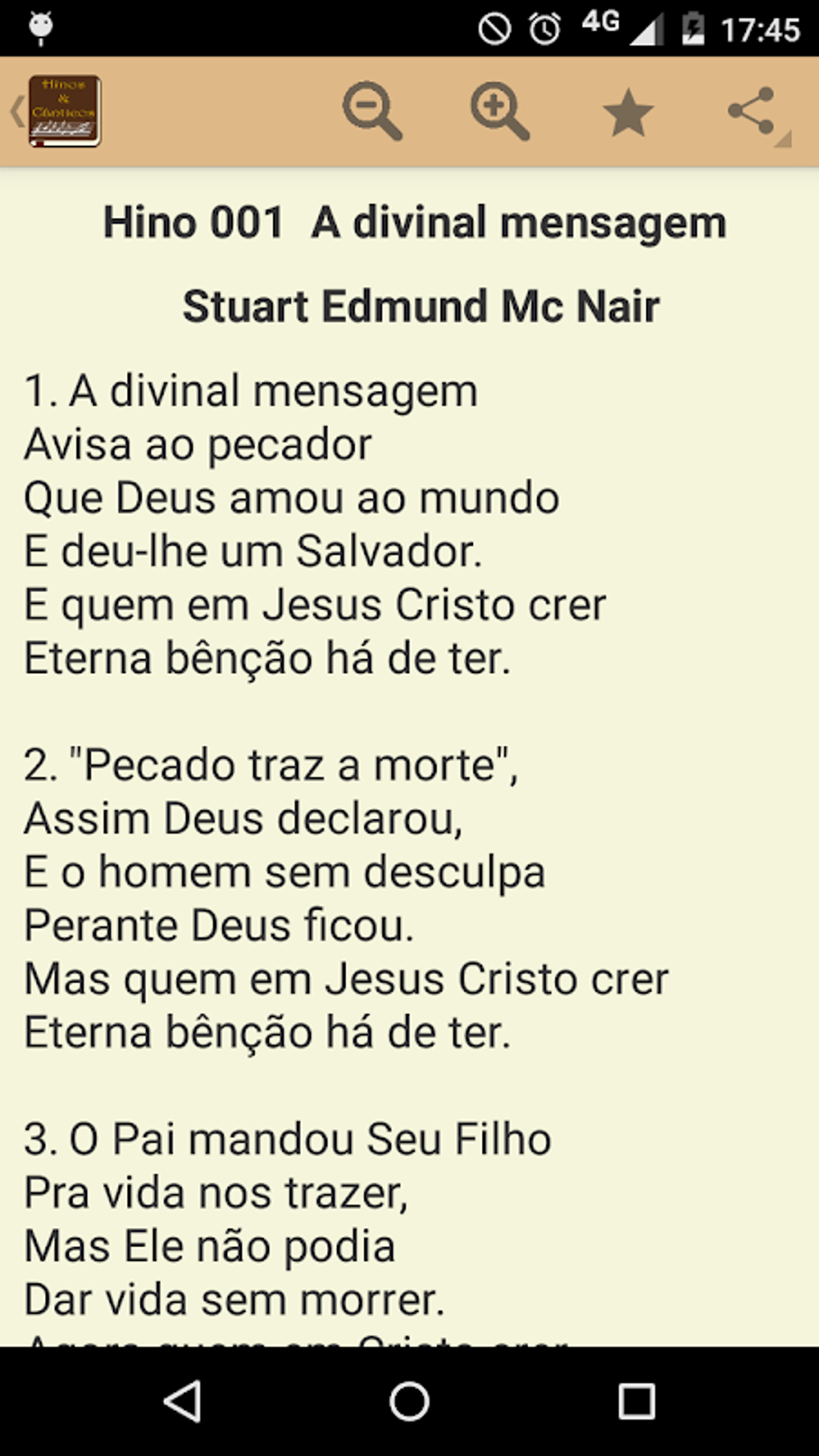 Canticos e hinos