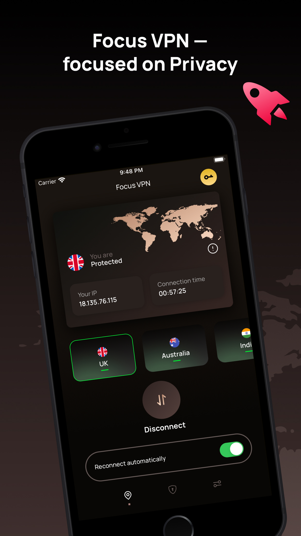 Focus VPN для iPhone — Скачать