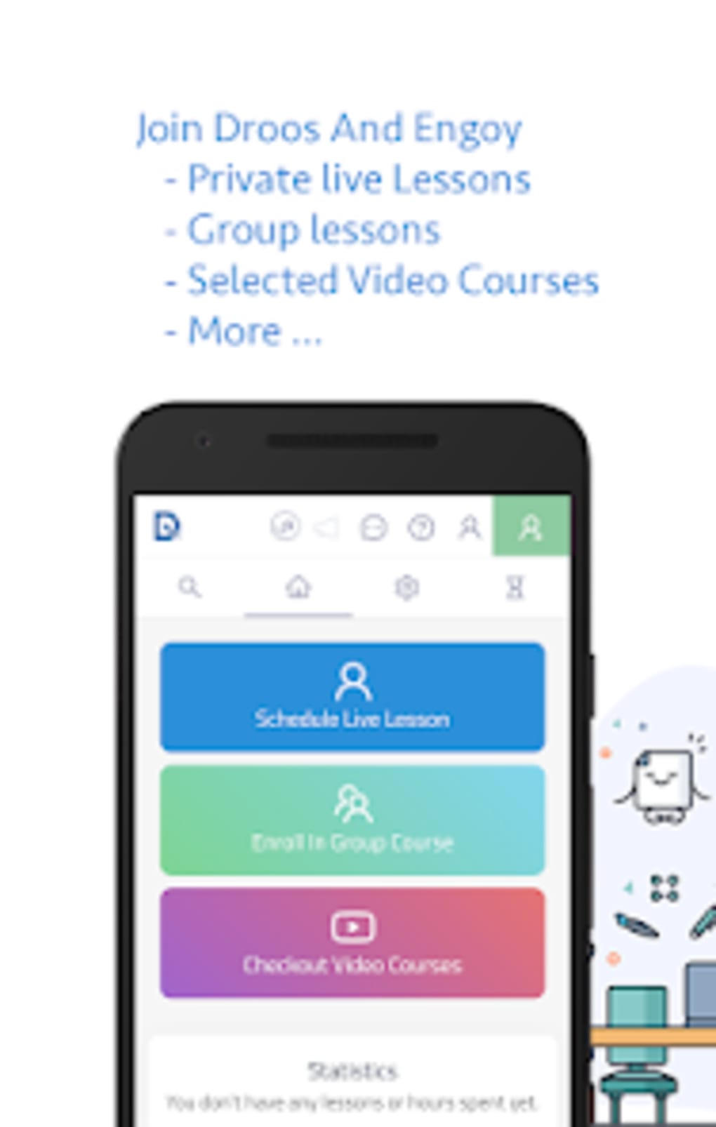 Droos Online tutoring platform for Android - Download