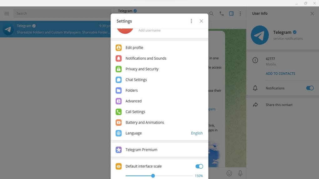 Telegram 4.11.7 for windows instal