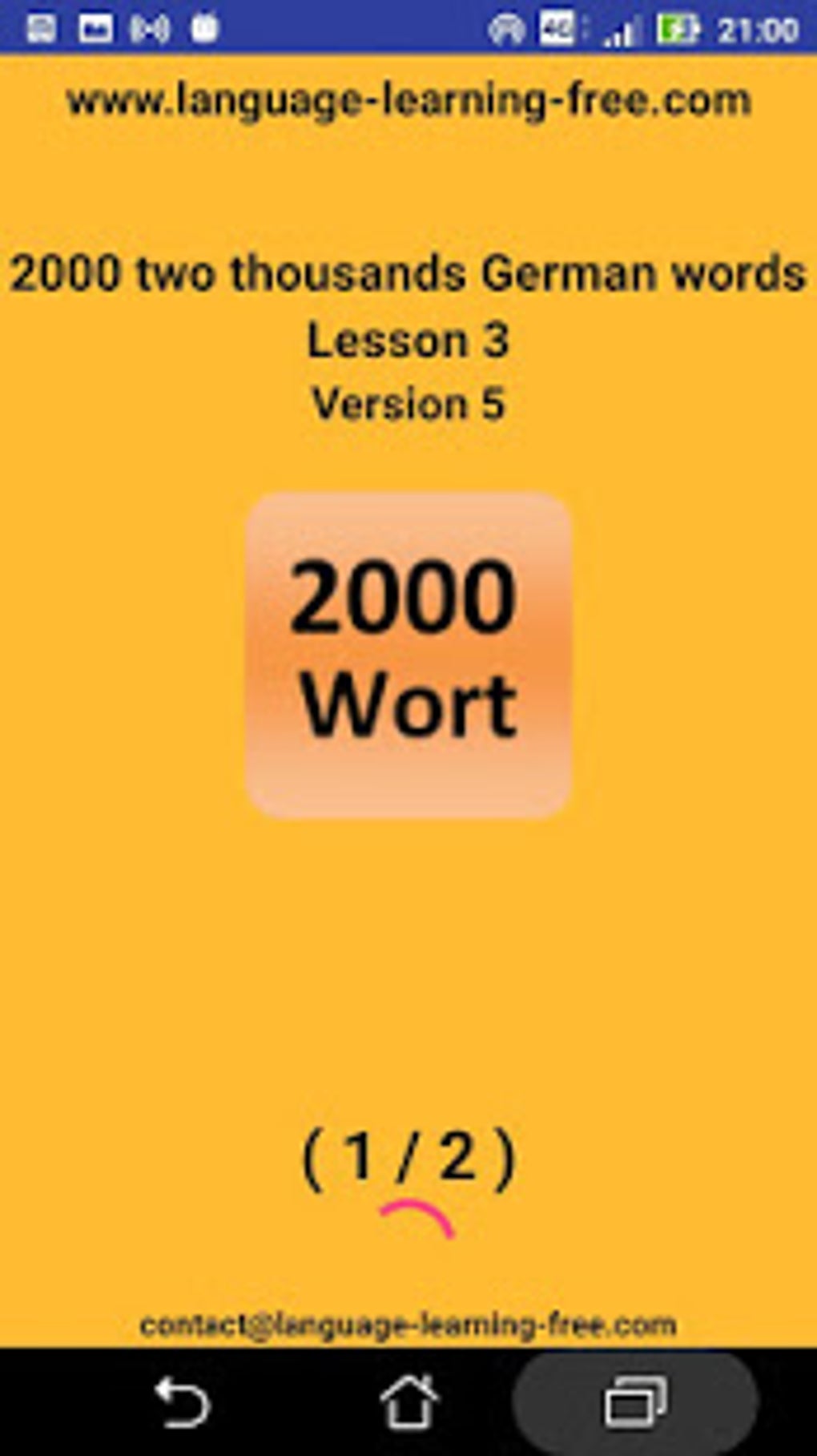 2000 German Words Most Used APK Android 2000 German Words Most Used APK Android