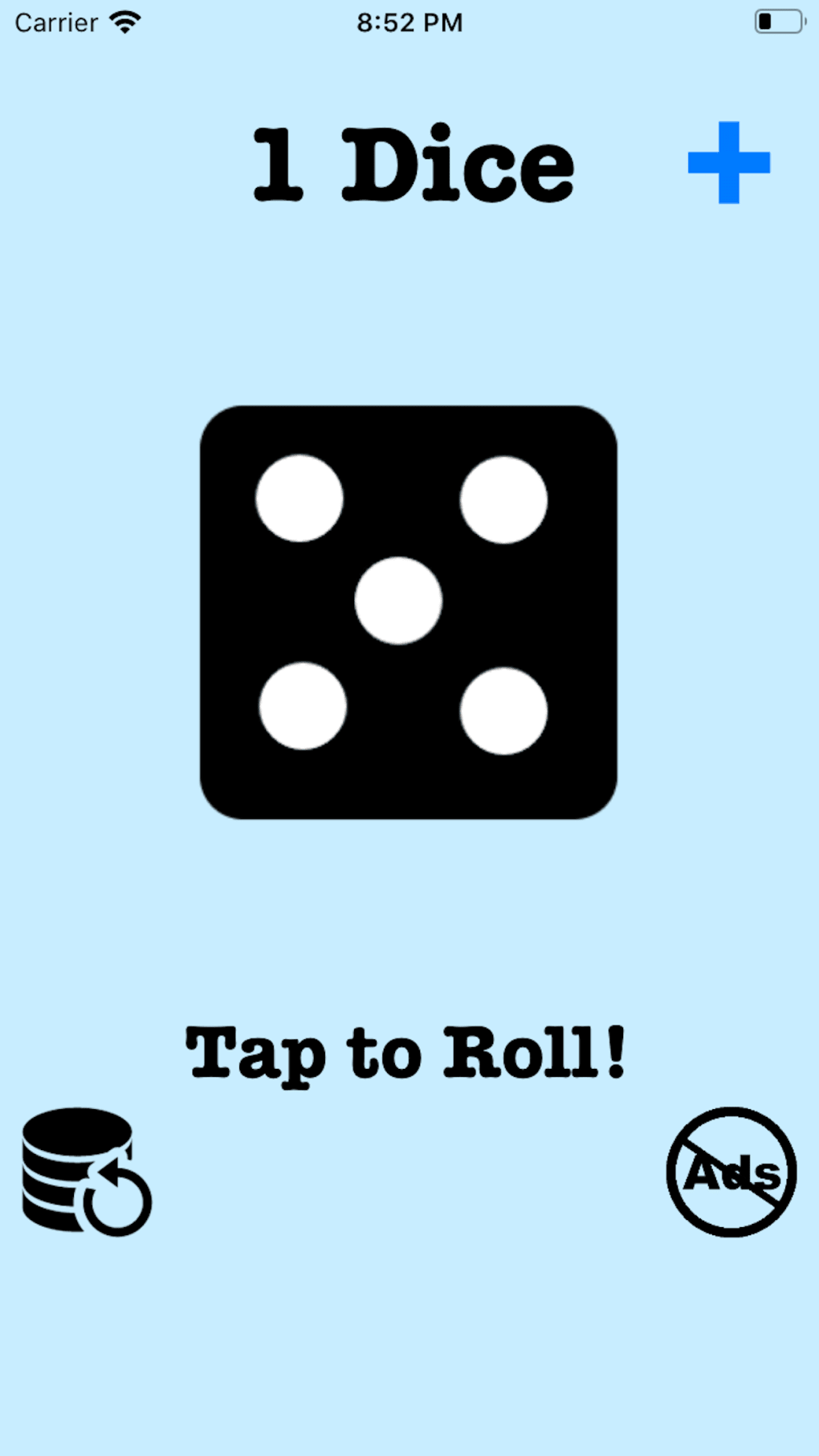 Rolling приложение. Roll dice app.