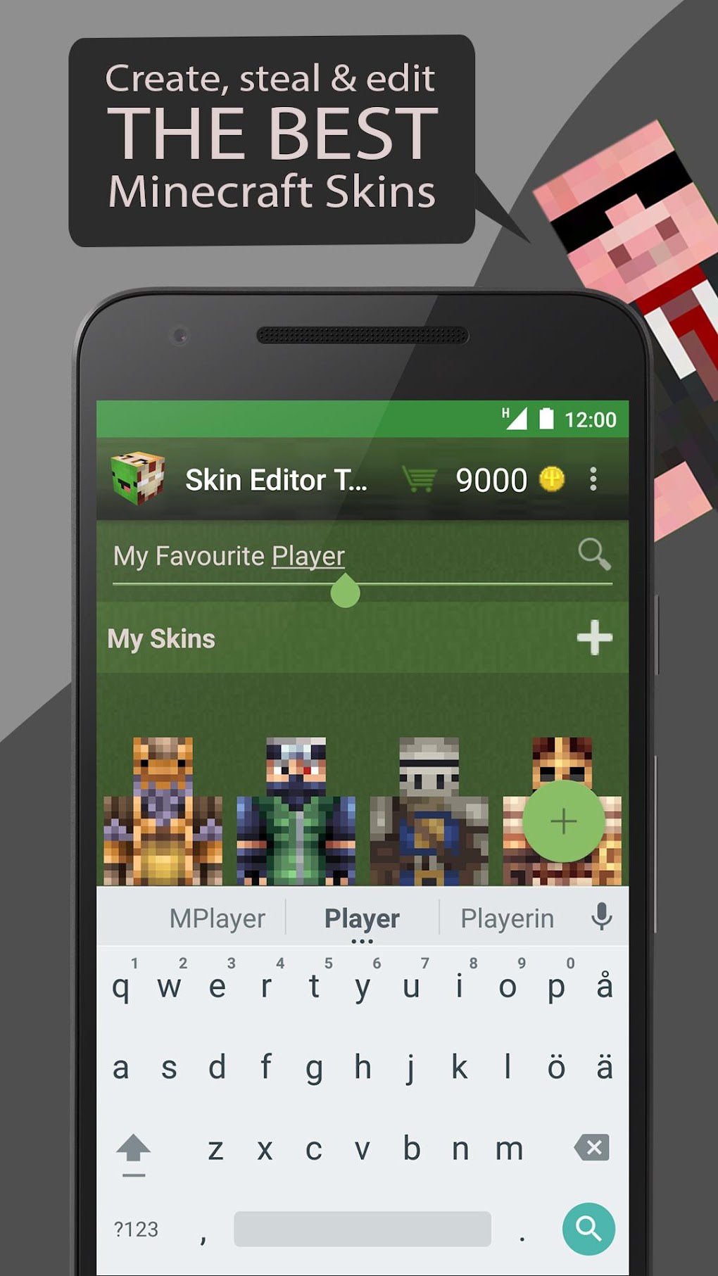 Minecraft:.com:Appstore for Android  Skins para minecraft, Apps e  jogos, Jogos minecraft