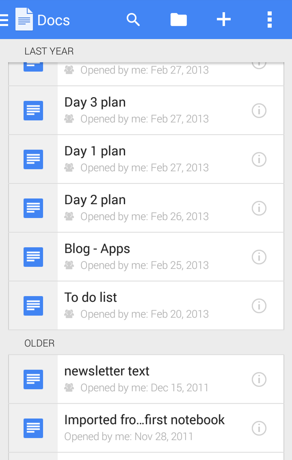 Google Docs for Android Download