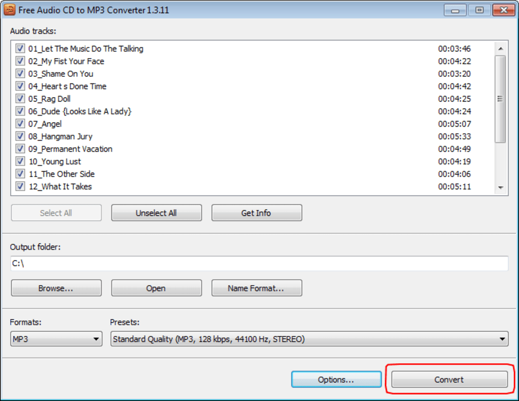 free audio cd to mp3 converter 1.3.12 download