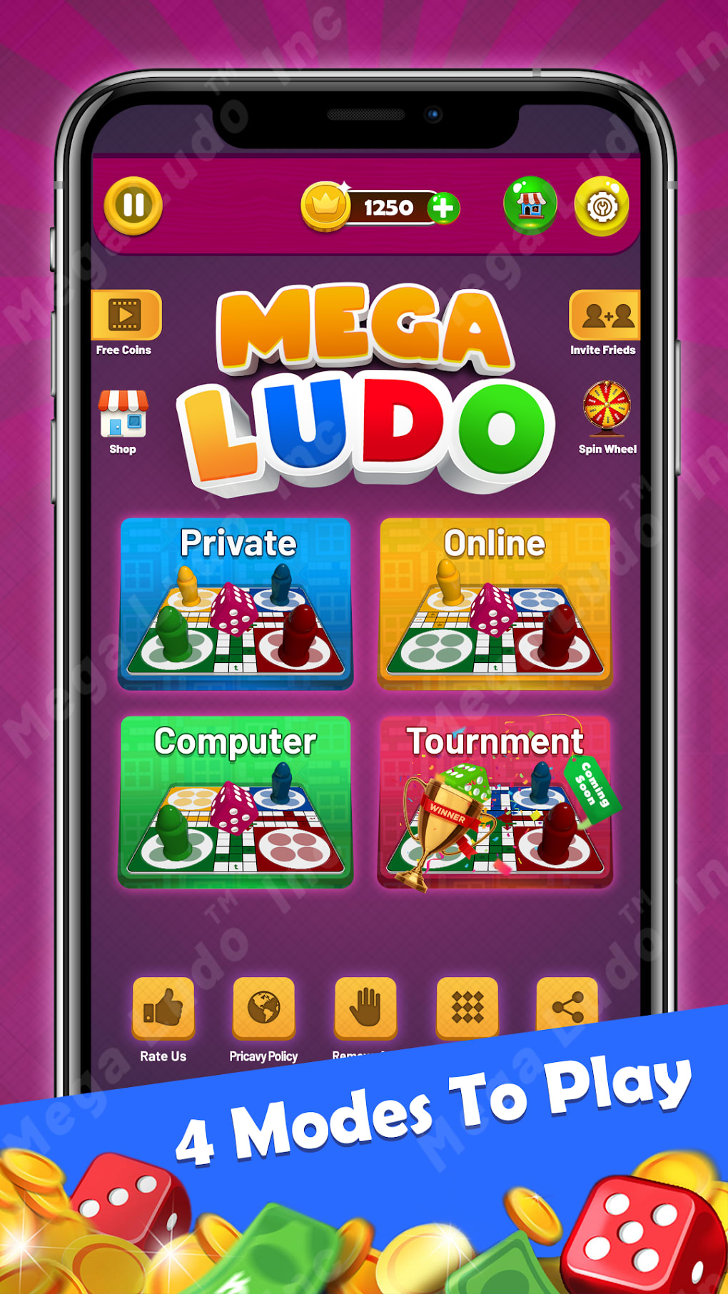 Play real money ludo game online with your friends or with smart computer  which is waiting for you. For Download: http…
