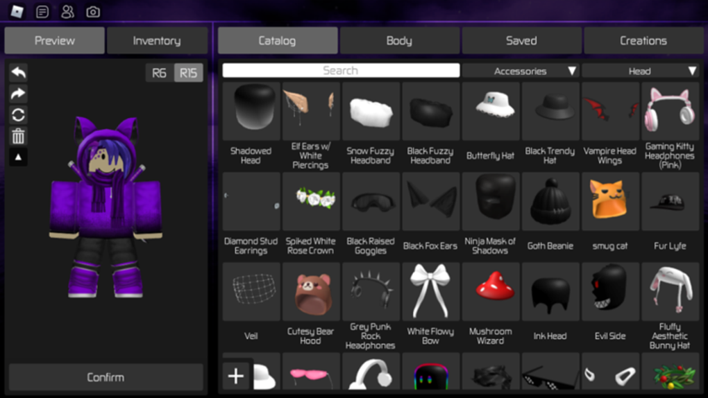 Avatar customizer para roblox jogo download